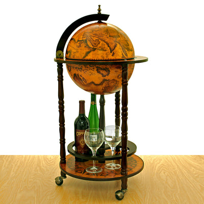 Small 16th-Century Italian Replica Globe Bar - 17.5 diameter